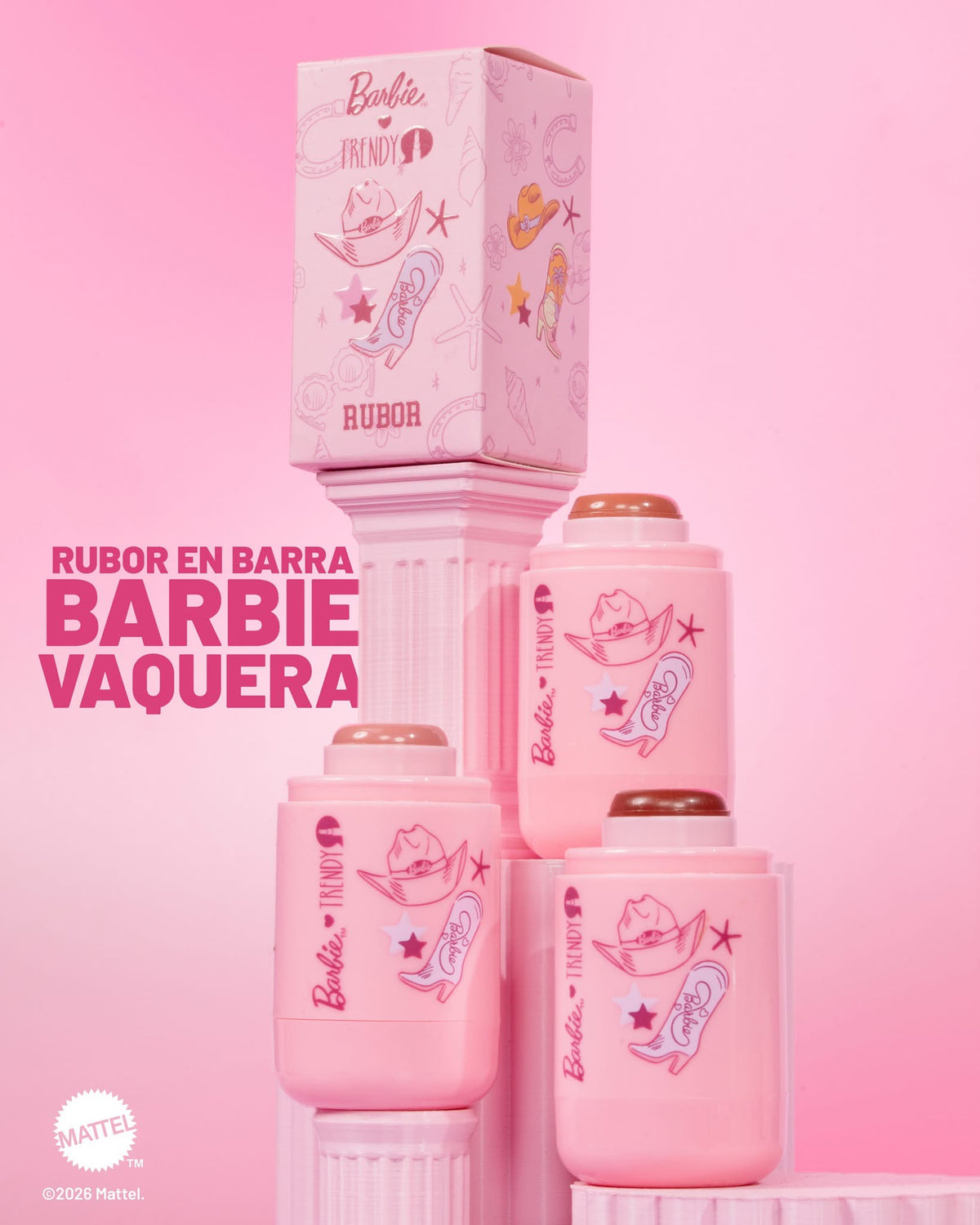 Rubor Trendy En Barra Barbie Vaquera