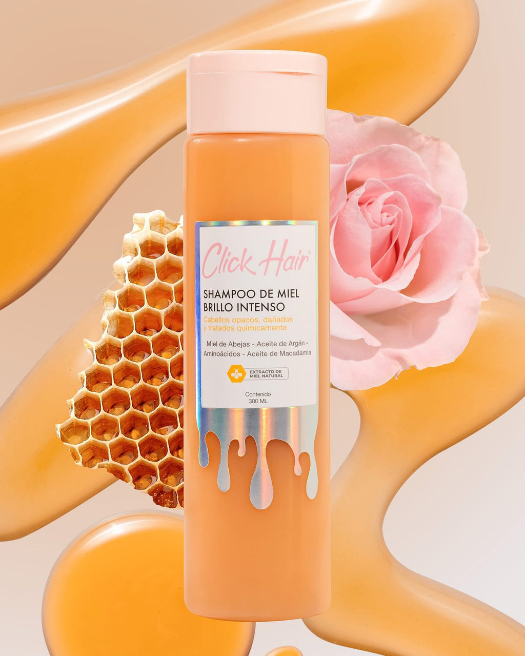 Shampoo Click Hair De Miel 300 Ml