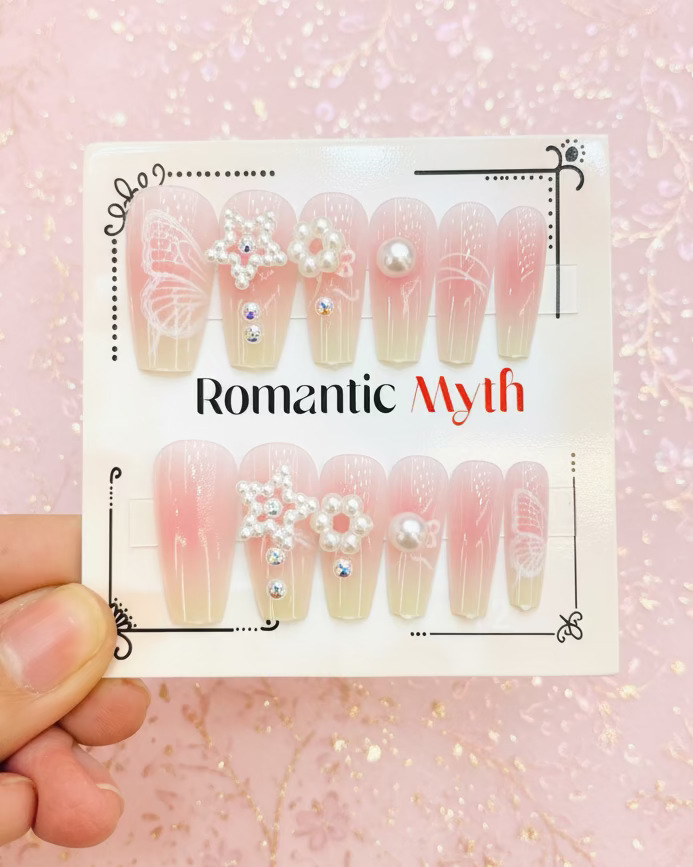 Uñas Decoracas Pedreria Romantic Myth