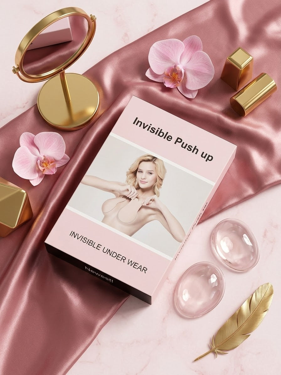 Cubre Pezon Silicon Tela Invisible Push Up