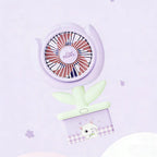 Ventilador Recargable Cute Pet Floral