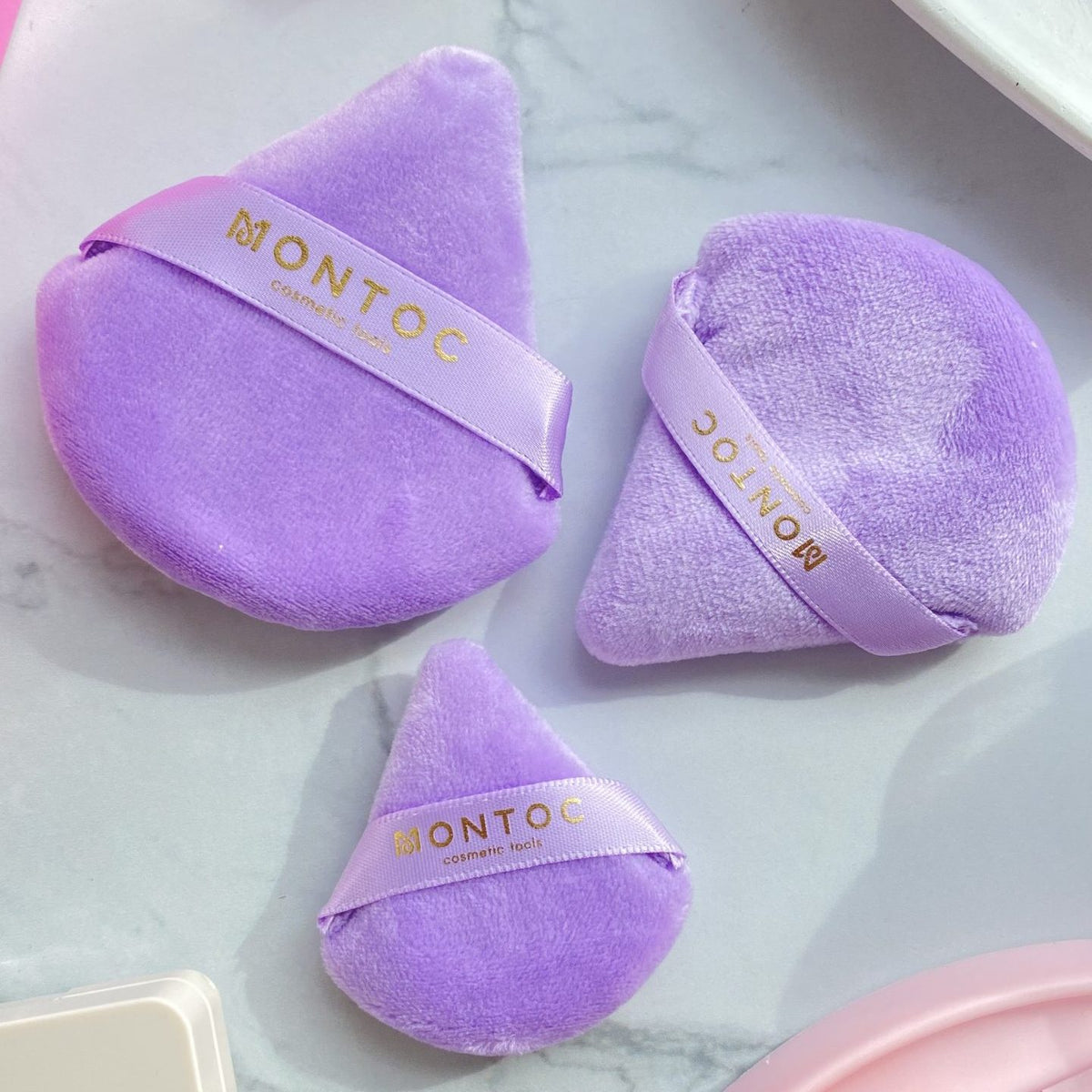 Esponjas Montoc Puffs Triangle Blend Lila