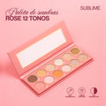 Paleta Atenea Rose Sombras 12 Colores