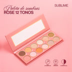 Paleta Atenea Rose Sombras 12 Colores