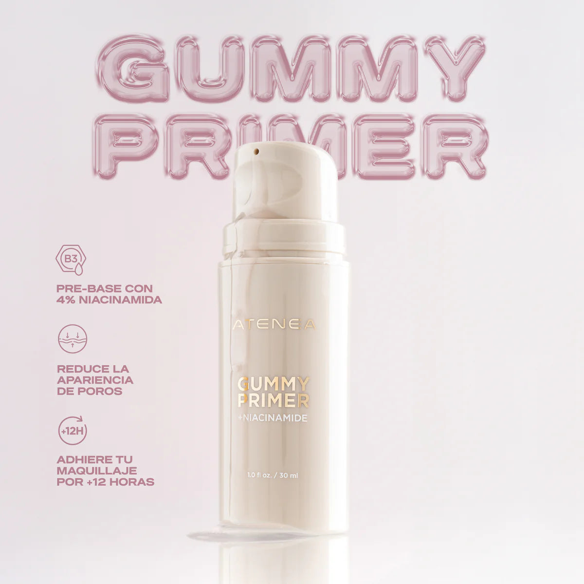 Gummy Primer Atenea con Niancinamina