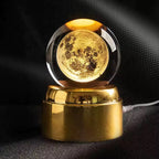 Esfera de cristal giratoria
