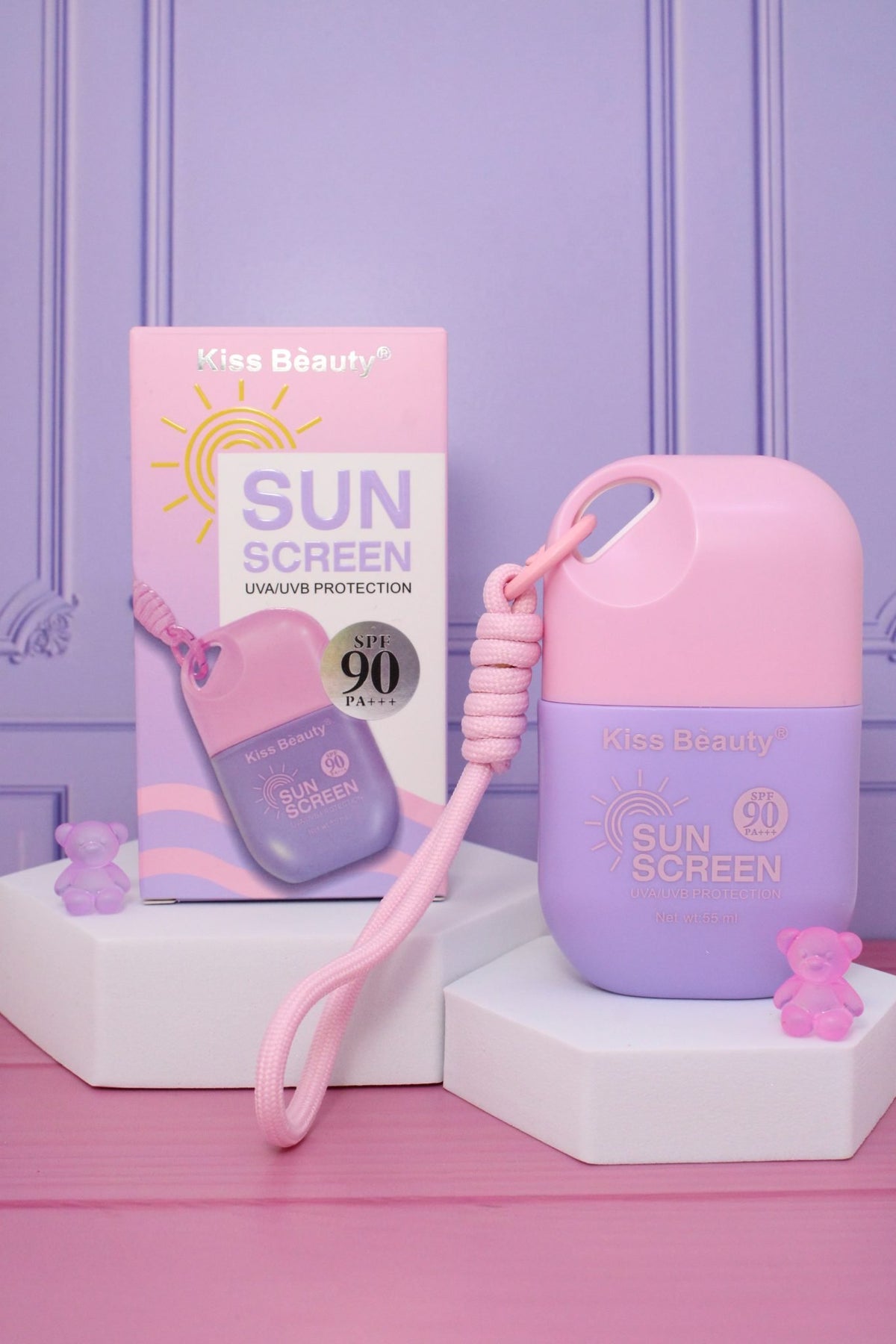 Protector Solar Kiss Beauty Llavero
