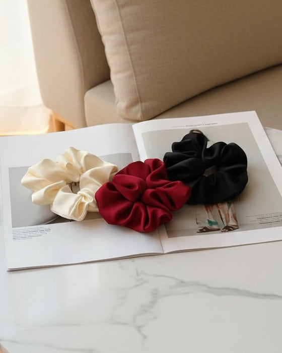 Scrunchies de satin