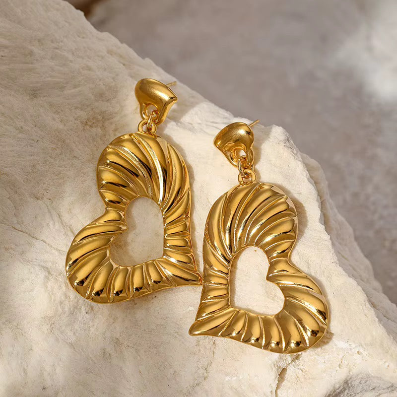 Pendientes corazón