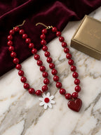 Collar chicle granate luxe