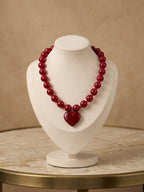 Collar chicle granate luxe